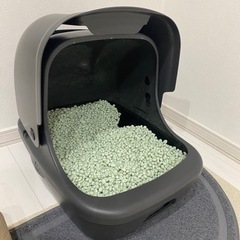 【直接取りに来て頂ける方限定】 デオトイレ 猫用トイレ 本体 グレー