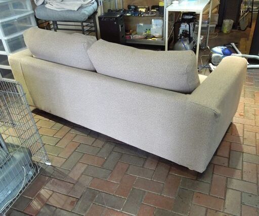 MUJI 無印良品 ソファ 2.5シーター フェザー使用クッション ソファー 幅193cm 交換用カバー付き 良品計画 札幌市 新道東店
