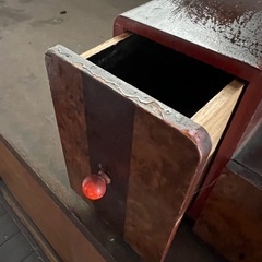 昭和レトロ　小さな鏡台付き小物入れの画像