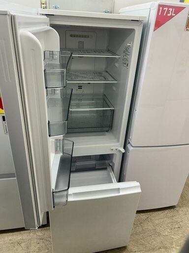 J5060 ★6ヶ月保証付★ 2ドア冷蔵庫 SHARP　シャープ SJ-D18HJ　179L 2021年製 動作確認、クリーニング済み