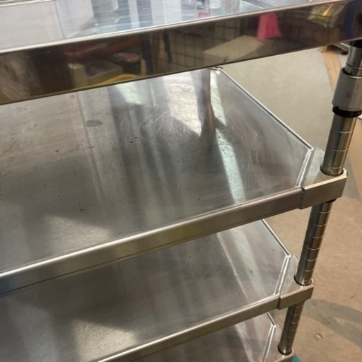 ステンレス作業台エレクターワゴン収納家具 ラック