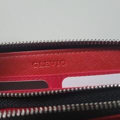 GLEVIO　グレヴィオ メンズ　長財布　ブラックレッドの画像
