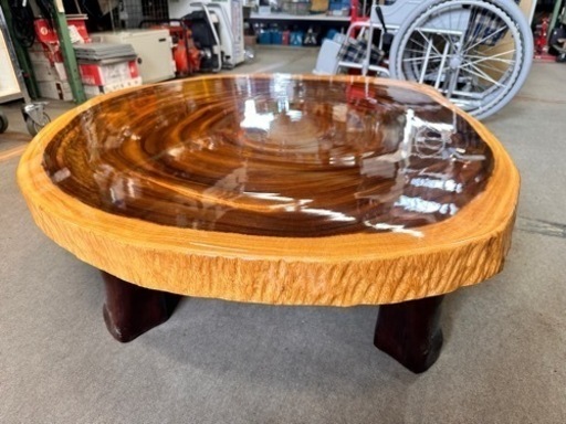 一枚板の座卓　　幅106 奥93 高さ34cm