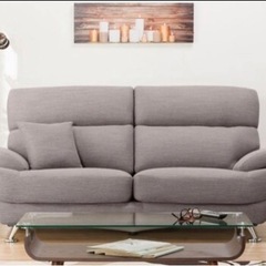 ニトリ3人用布張りソファ(NポケットA13 DR-BE