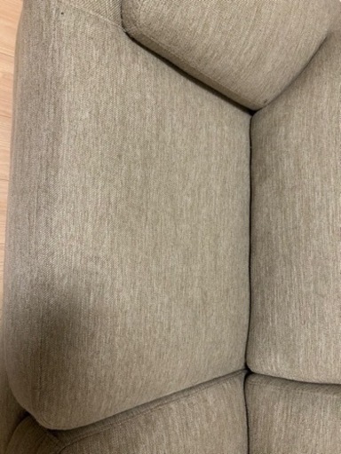 ニトリ3人用布張りソファ(NポケットA13 DR-BE