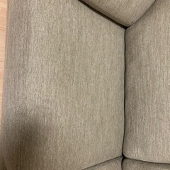 ニトリ3人用布張りソファ(NポケットA13 DR-BEの画像