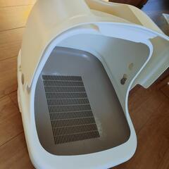 猫用トイレ 屋根有り システムトイレ