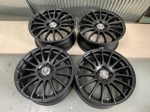 HRS★マットブラック　16×7J　4H100　＋40　フィット　アクア　スイフト　ヴィッツ　フィールダー　岩手県盛岡市