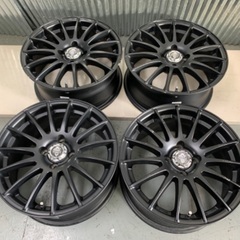 HRS★マットブラック　16×7J　4H100　＋40　フィット...
