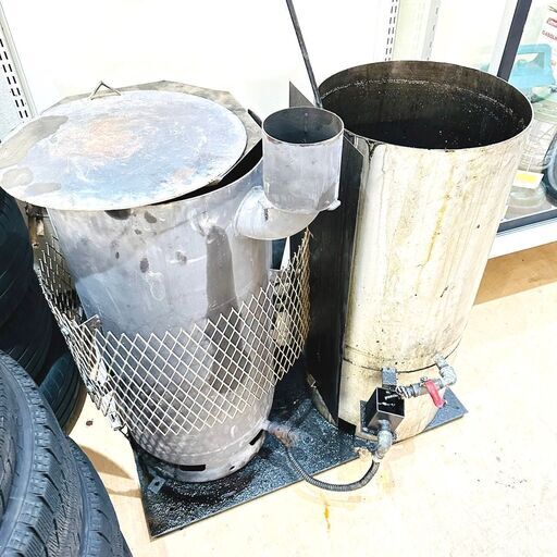 廃油ストーブ 暖房 天ぷら 食用油 工場