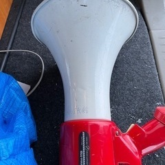 【現物確認歓迎】近日処分予定】拡声器　マイク　サイレン付きの画像