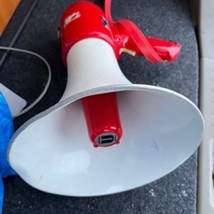 【現物確認歓迎】近日処分予定】拡声器　マイク　サイレン付きの画像