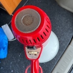 【現物確認歓迎】近日処分予定】拡声器　マイク　サイレン付きの画像
