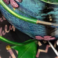 不二貿易 ペダル式 スチール ゴミ箱 カエル ブリキ ダストボックス 容量：4L 蛙 ごみ箱 アンティーク調 札幌市 中央区 南12条の画像