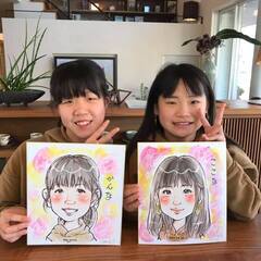 【無料体験】やさしい似顔絵講座・教室・対面orZOOM 初心者大歓迎！可愛い！似てる似顔絵が描けるようになる！講座です。 遠方の方はzoomでも受講できます。の画像