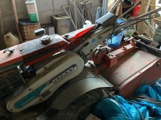 中古 kubota クボタ ディーゼル テーラー 耕運機 TD700 セル付き 6.2馬力