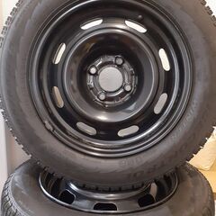 シトロエン  15インチ スチールホイール スタッドレスタイヤ185/65R15 中古の画像