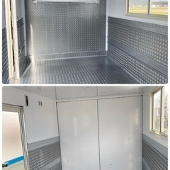 改装コンテナ　バイク置き場、一時待避場所、貯蔵庫、作業場等用途様々の画像