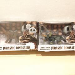 ジェラシックフィギュア２点セット【ブラキオサウルス、トリケラトプス】