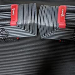 まで　可変式ダンベル41kg×2 （合計82kg）トレーニングベンチセットの画像