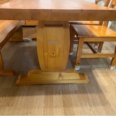 ダイニングテーブル 椅子＆ベンチ セットの画像