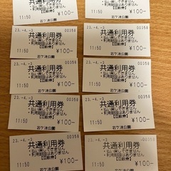 刈谷ハイウェイオアシス岩ケ池公園　遊具回数券10枚の画像