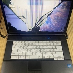 富士通　パソコン ノートパソコン　液晶割れ