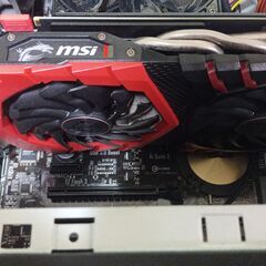 ゲーイングPC　i7-6700,ssd 480gb,HDD 1TB,8Gb メモリー．モニター付きの画像