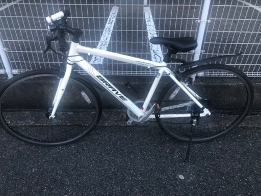 【更にお値下げしました】クロスバイク  27インチ ホワイト 【動作良好美品】