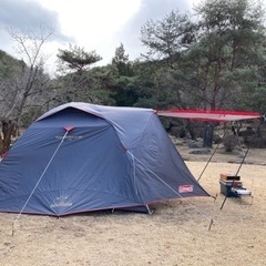 コールマンタフワイドドームⅣ／300（グレー）グランドシート付き