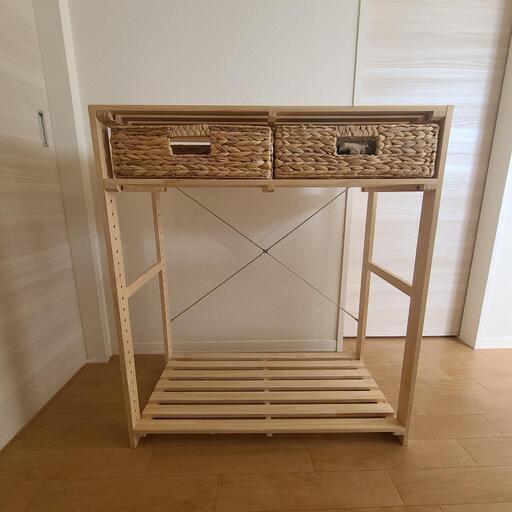 ニトリ　パインラック　棚　シェルフ