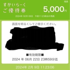 すかいらーく　優待券　5000円分⑥の画像