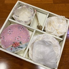 Kawamura Glass 小鉢&小皿&スプーン　5客セット