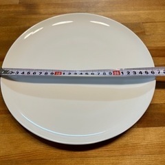 ニトリ　27cmホワイト食器プレート　6枚の画像