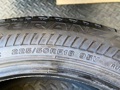 ブリヂストン トランザT005  225/50R18 RFT  製造2021年製