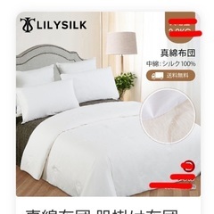 LilySilk 肌掛け布団 真綿布団 セミダブル 170×21...