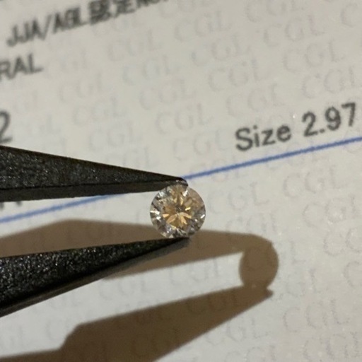 ダイヤモンド　ルース 0.110ct ソーティング付　中央宝石研究所