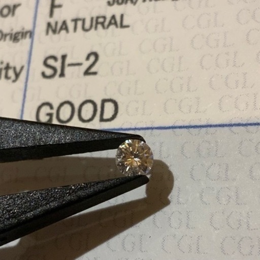 ダイヤ　ルース 0.104ct ソーティング付　中央宝石研究所