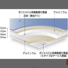 アルミ複合版　面白ツヤ 3mm厚910mm×1820mm③の画像