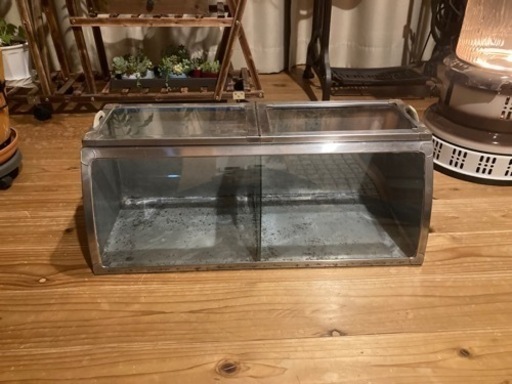 昭和レトロ　前面曲り 駄菓子屋 ブリキケース