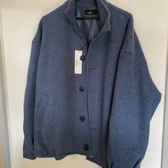 メンズ　チェスターコート（青）【値下げ交渉可】タグ付き