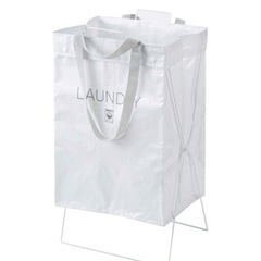 (確定済み)ランドリーバッグ60L ニトリ　折りたたみ　ワイヤー...