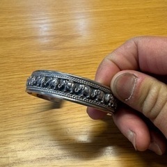 【決まりました】シルバー925象バングルの画像