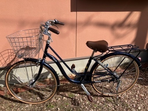 自転車ベルソータイプ-E ネイビー 27型 内装3段変速