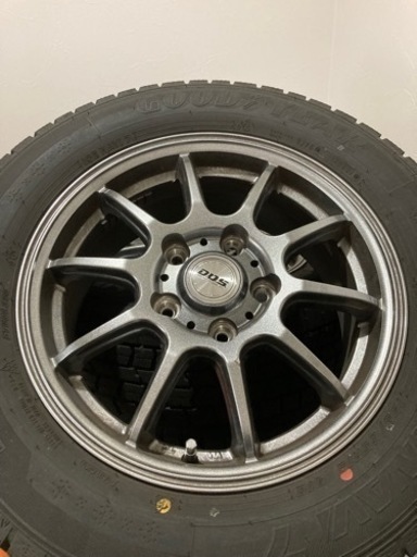バリ溝 195/65R15 グッドイヤースタッドレスアルミセット
