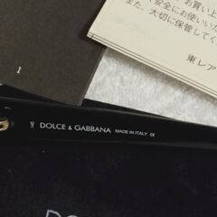 ドルチェ&ガッバーナ DOLCE＆GABBANA 黒サングラスの画像