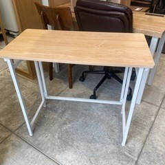 コメリ パタパタしまえるデスク テーブル 折りたたみデスク ナチ...