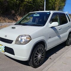 スズキ　kei　ターボ　4wd　5MT　ナビ　フジツボマフラー