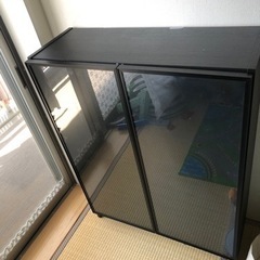 【値下げした】IKEAドア付き本棚 80x28x106 cm