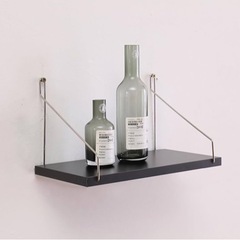 ウォールシェルフ　ブラック　4つセット　30x14.5の画像